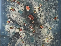 Roberto Matta, Serie Hom'mere II, L’eautre tempete, aguafuerte y aguatinta, 65 x 50 cm.